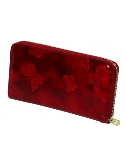  Skórzany portfel damski GREGORIO BT119 czerwony